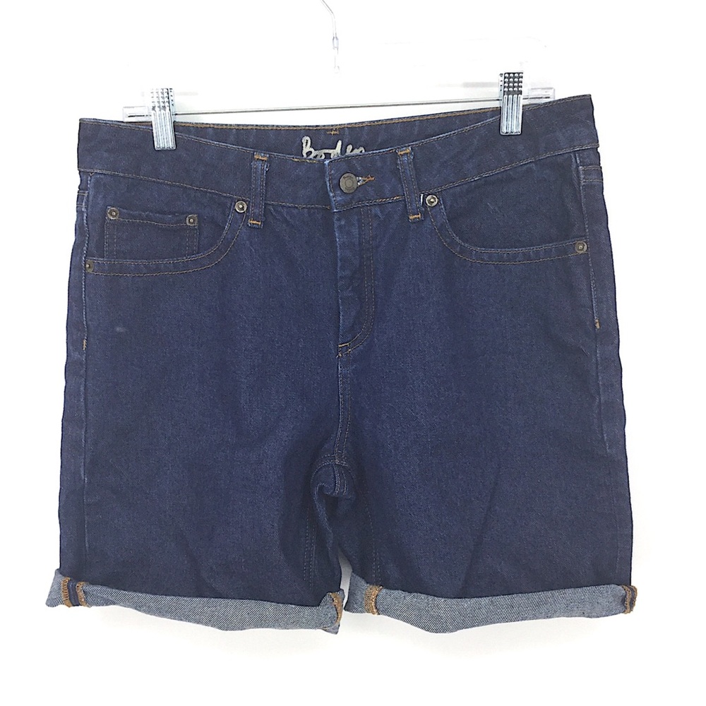Boden High Rise Denim Jean Shorts 8 Blue
